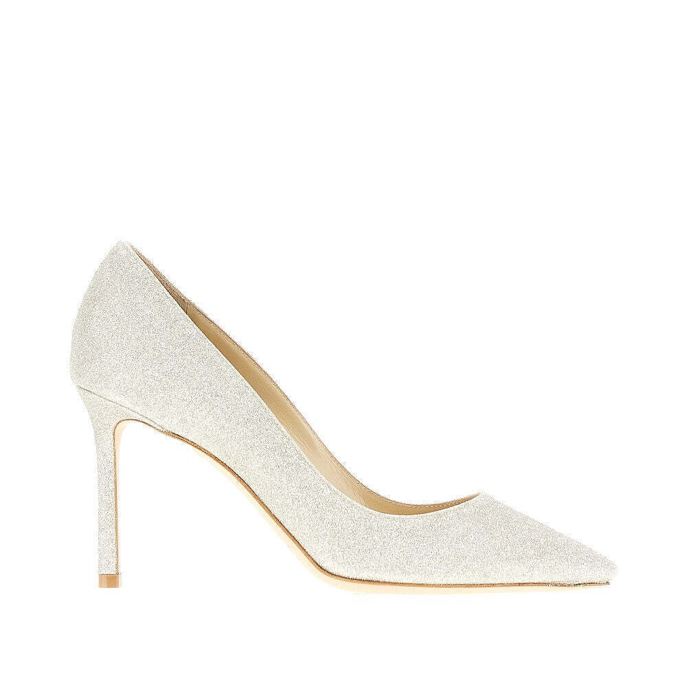 Jimmy Choo Romy 85 Glittered Pumps